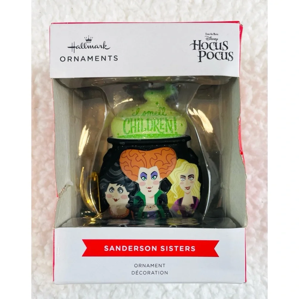 (NIB) HALLMARK • Disney Hocus Pocus Sanderson Sisters Cauldron Xmas Ornament - Picture 12 of 12